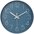jomparis 12 Inch Silent Non-Ticking Battery Operated Quality Quartz Round Wall by JOMPARIS