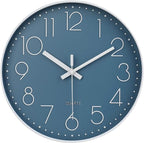 jomparis 12 Inch Silent Non-Ticking Battery Operated Quality Quartz Round Wall by JOMPARIS
