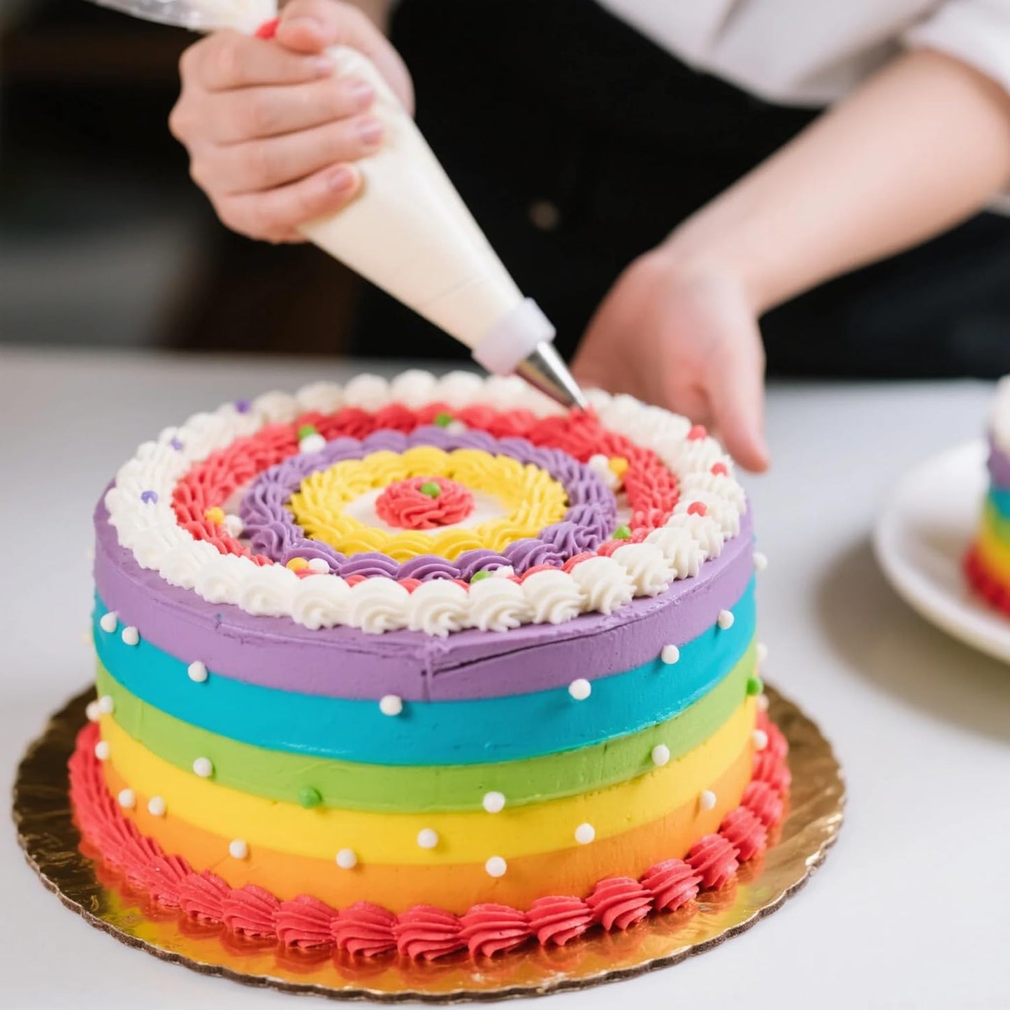 Extra Large Piping Bags 24 Inch, HOMIOVE 50 Pack Long Big Disposable Pastry Bags Thick Anti-Burst Tipless Cake Decorating Bags for Decorating Cupcakes Cakes Cookies