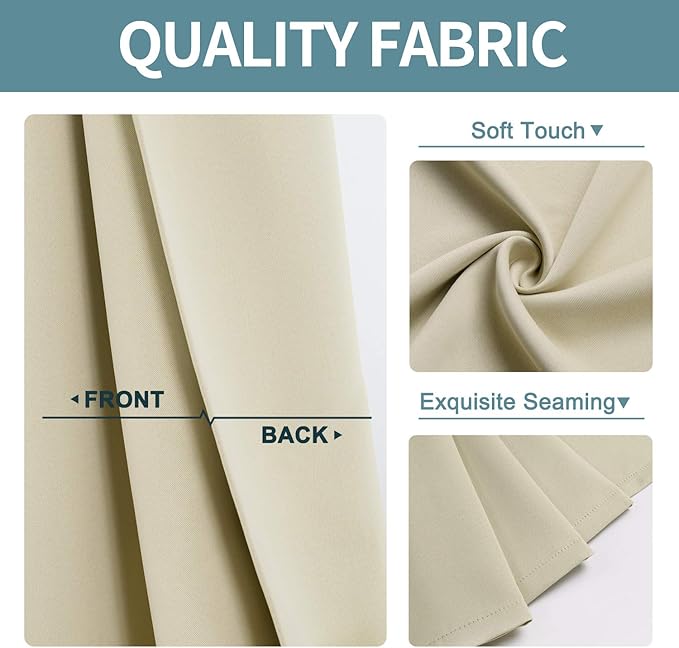 ChrisDowa Blackout Curtains 102 Inches Long - Image 4