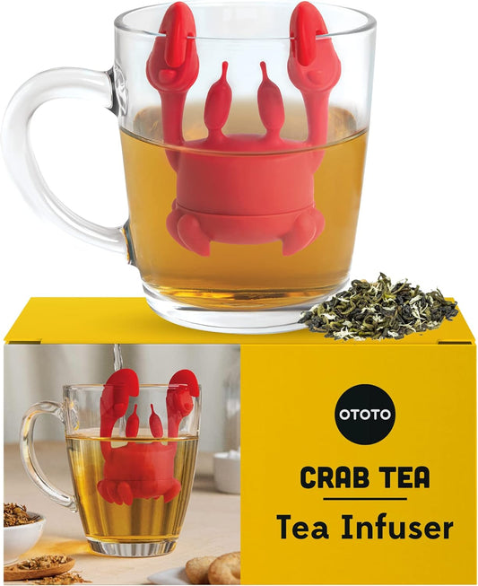 NEW!!! Crab Tea Infuser by OTOTO - Cute Tea Infuser, Tea Accessories For Tea Lovers, Kitchen Accessories, Funny Gifts, Tea Infusers Loose Tea, Leaf Tea Steeper, Tea Diffuser 1 Size
