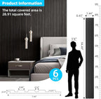 Art3d 6-Piece Wood Slat Panels for Stylish Interior Decor and Ceiling Decoration - Image 5