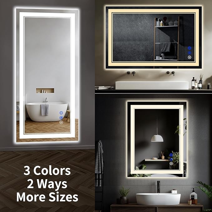 72"x32" LED Bathroom Mirror - Image 8