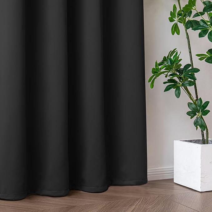IGEMAEVE Blackout Curtains 72 Inch Length 2 Panels Set, Grommet Energy Saving - Image 7