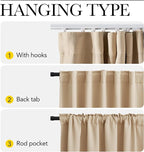 NICETOWN Doorway Curtain & Track Set, Privacy Room Darkning French Door Curtain - Image 3