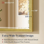 Keonjinn 20" x 30" Gold Bathroom Mirrors - Image 2