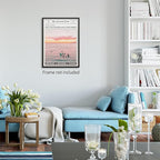 Pink Beach Newspaper Posters Vintage Fashion Coastal Girl Surf Wall Art Grainy - Image 6
