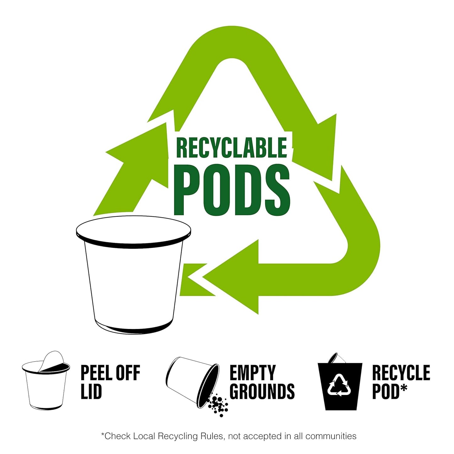 Brooklyn Beans Brooklyn Bridge Decaf Coffee Pods - Compatible with Keurig K Cup Brewers Including 2.0 Machines, 40 Count, Decaf with Bold Flavor