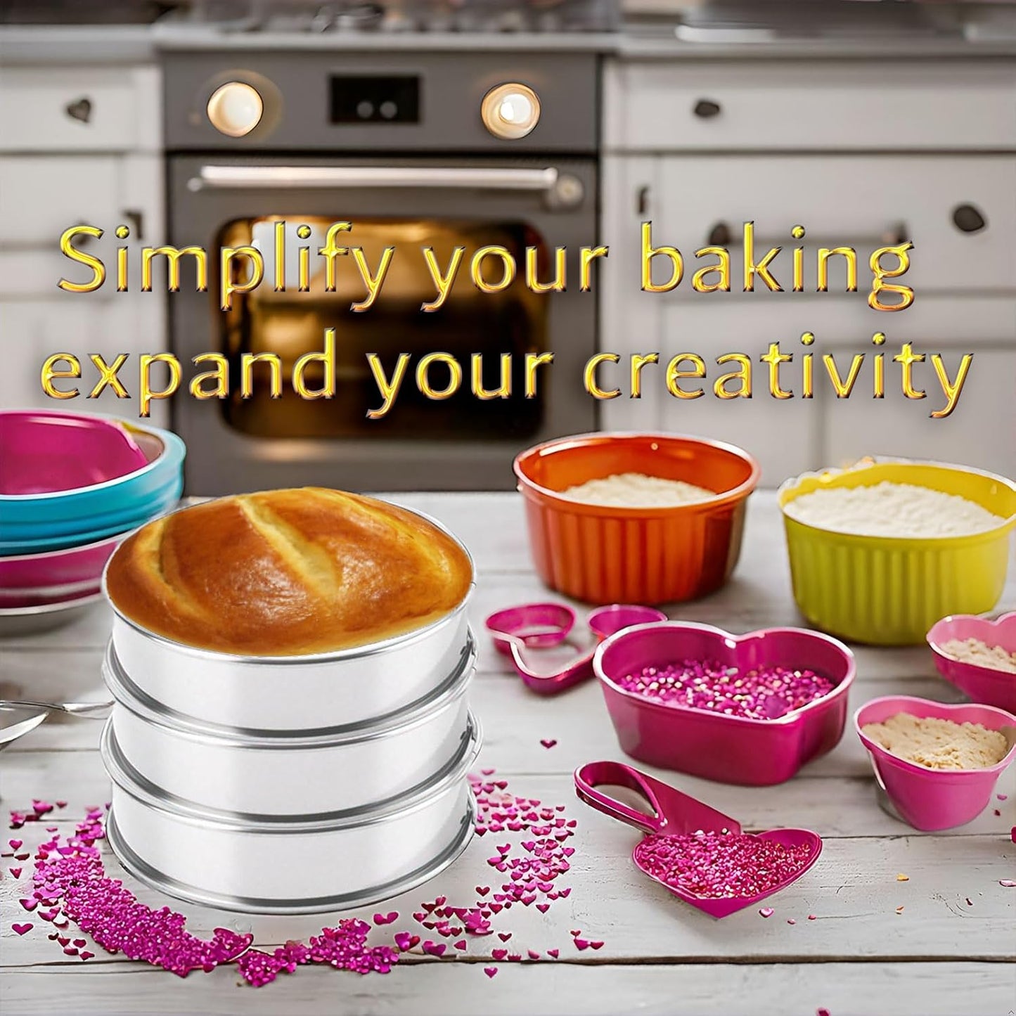 8 Pieces English Muffin Rings Crumpet Rings 3.15 Inch Stainless Steel Double Rolled Tart Ring Nonstick Metal Round Ring Mold for Kitchen Cooking Baking