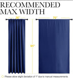 NICETOWN 2 Panels Blackout Curtains, Rod Pocket Thermal Insulated Drapess - Image 6