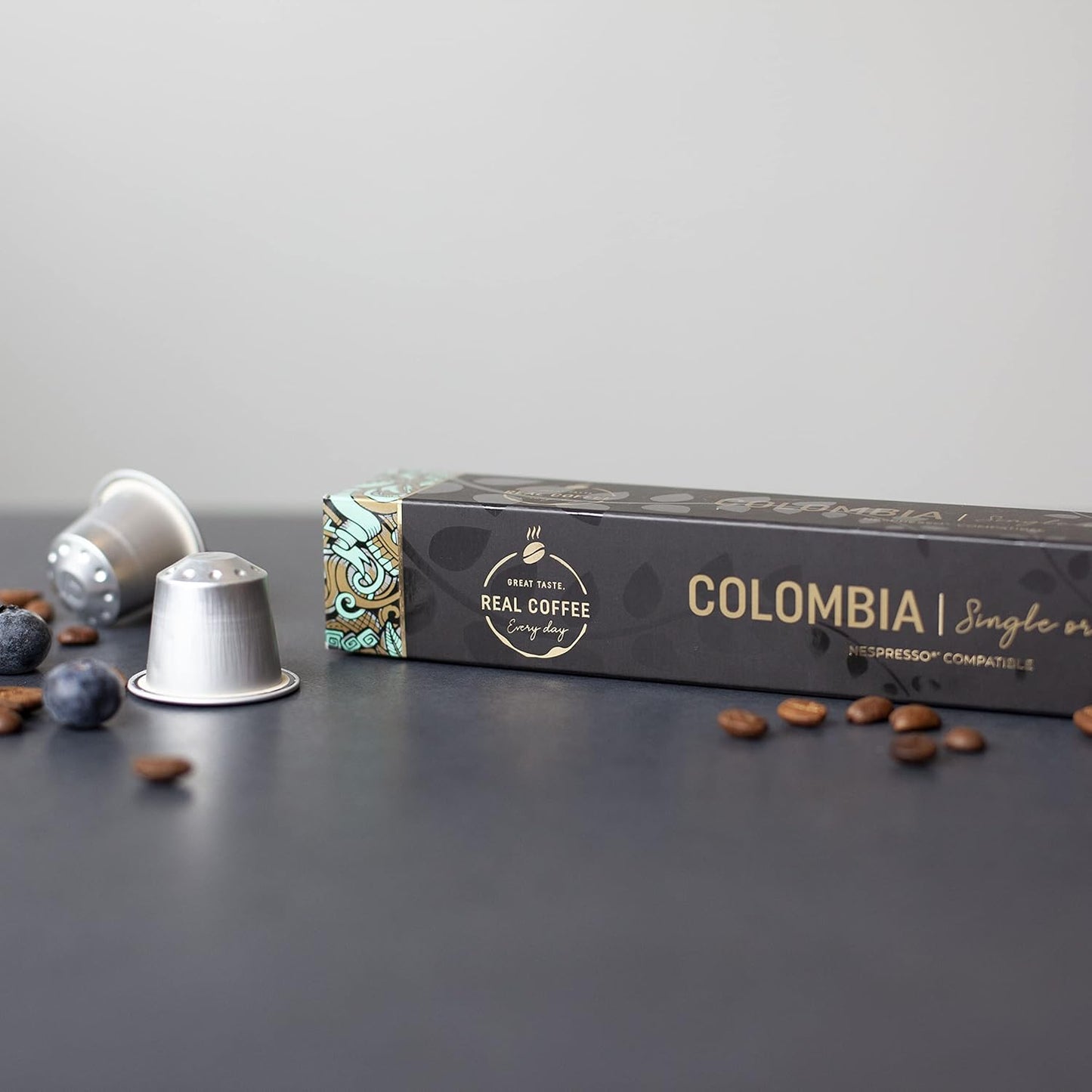 Lungo Variety Pack for Nespresso | 100 Test Winning Aluminum Capsules | 2 Smooth Italian Flavors ‘San Marino’ and ‘Colombia’ | 100% Nespresso Compatible Pods