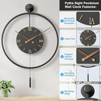30.7×20 Inch Large Modern Decorative Wall Clocks - Image 2