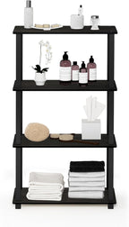 Furinno TURN-S-TUBE Storage Shelves, 4-Tier Book Shelf, Corner Shelf, Toolless - Image 4
