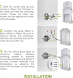 ASD LED Indoor Wall Mount Light Fixture - Image 8