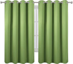 LEMOMO Light Green Blackout Curtains 66 x 63 Inch Length/Set of 2 Curtain - Image 2