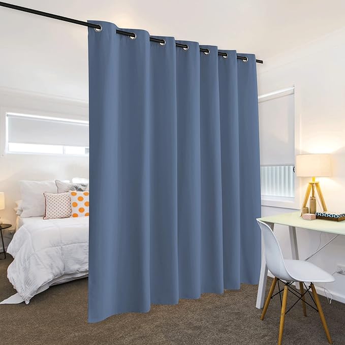 RYB HOME Privacy Curtain for Sliding Glass Door, Light Block Noise Reduce - Image 3