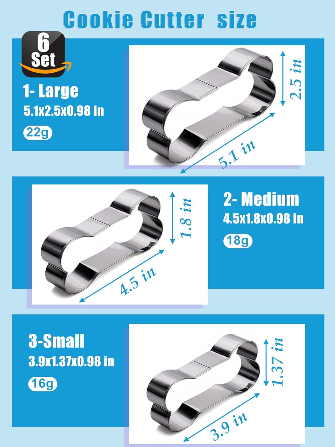 Dog Paw and Bone Molds,Non-Stick Food Grade Silicone Dog Treats Molds for Chocolate, Candy - Set of 6