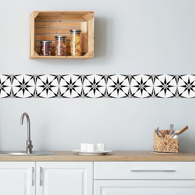 HOMETITUTE Wallpaper Border 4x196 Inch Peel and Stick Wall Border Wallpaper - Image 3