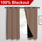 NICETOWN Bedroom Full Blackout Curtain Panels, Super Thick Insulated Window - Image 2