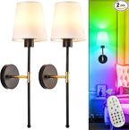 Depuley Battery Operated Wall Sconce: Set of 2 Wireless Wall Lights by Depuley