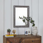 AAZZKANG Wall Mirror with Rectangle Wood Frame Rustic Decorative Hanging Mirrors - Image 3