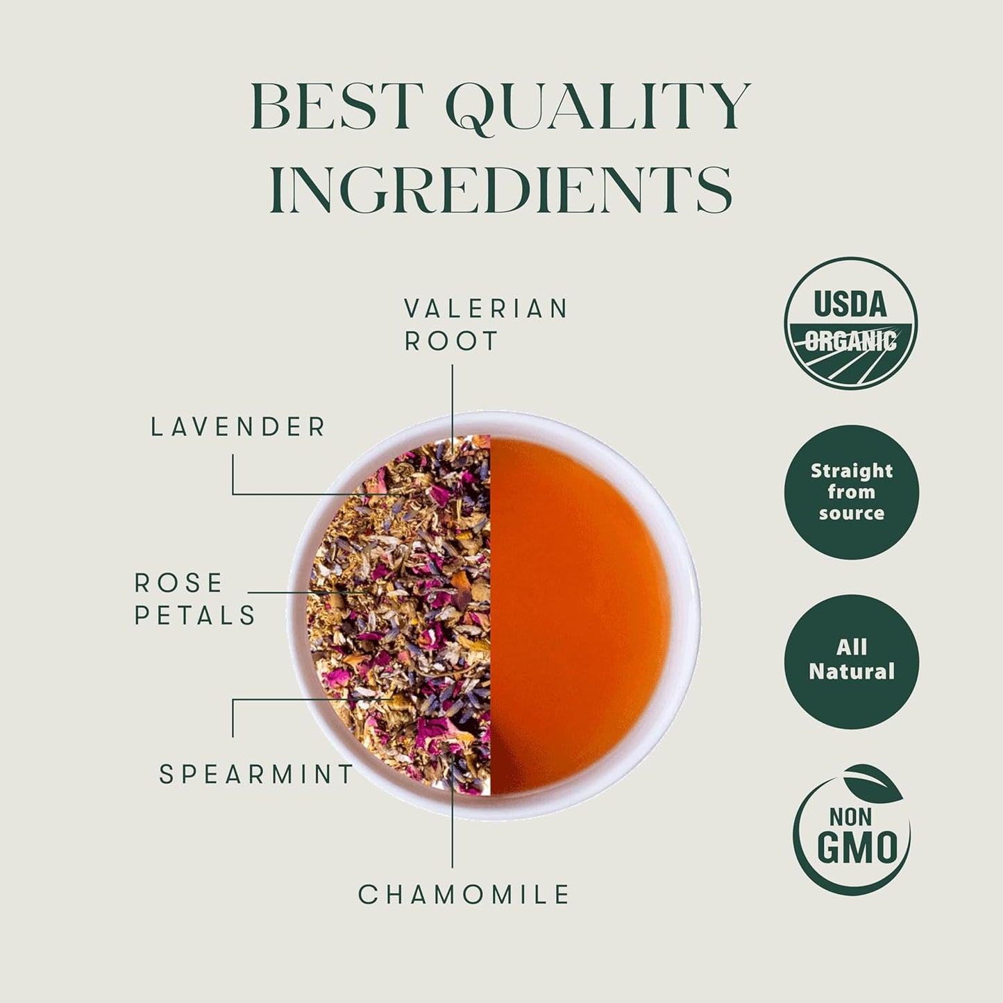 Luxmi Estates Valerian Dream Organic Valerian Root Tea (50 Tea Bags) Caffeine Free Tea For Sleep, Relaxing, Calming, and Stress Relief