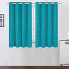 LEMOMO Teal Thermal Blackout Curtains/52 x 54 Inch/Set of 2 Panels Room by Lemomo