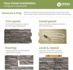 EverStone Cobblestone Faux Stone Panel, Shadow Moss Color - Image 4