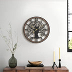 Micasso Wall Clocks Battery Operated: 15Inch Farmhouse Tree of Life Metal - Image 6
