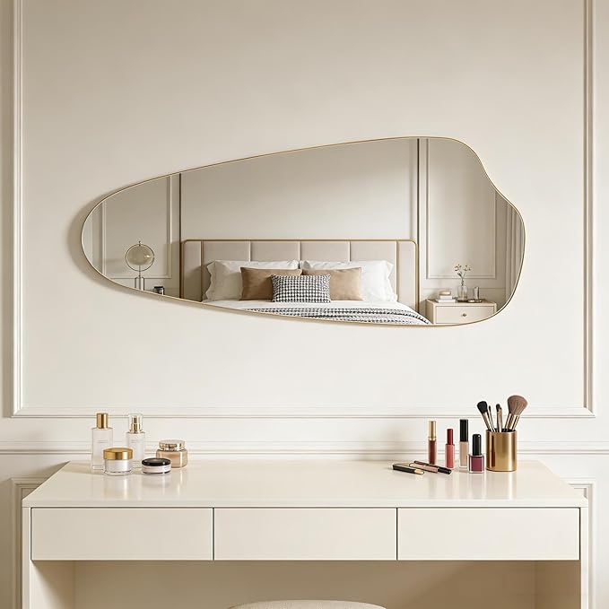 Irregular Wall Mirror Asymmetrical Mirror, Decorative Modern Mirror, Tempered - Image 9