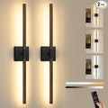 Rayogale 32 Inch Rechargeable Battery Operated Wall Sconce Set 2, 8000mAh by Rayogale