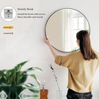 Sunniry Round Mirror 30 inch, Large Round Mirror, Circle Mirrors - Image 5