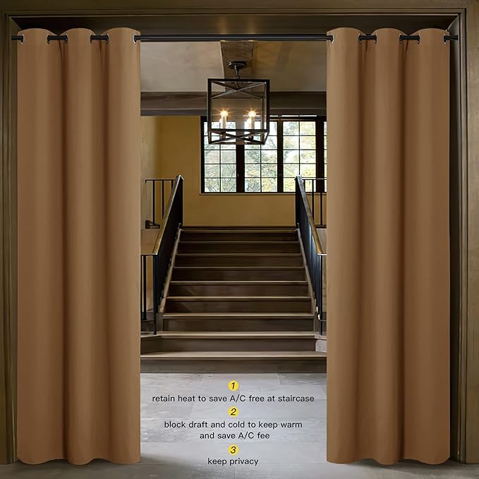 NICETOWN Sound Reducing Room Divider Curtain Screen Partition, Function Thermal - Image 2