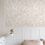 Heroad Beige Brown Wallpaper Floral Wallpaper Peel and Stick Boho Contact Paper - Image 5