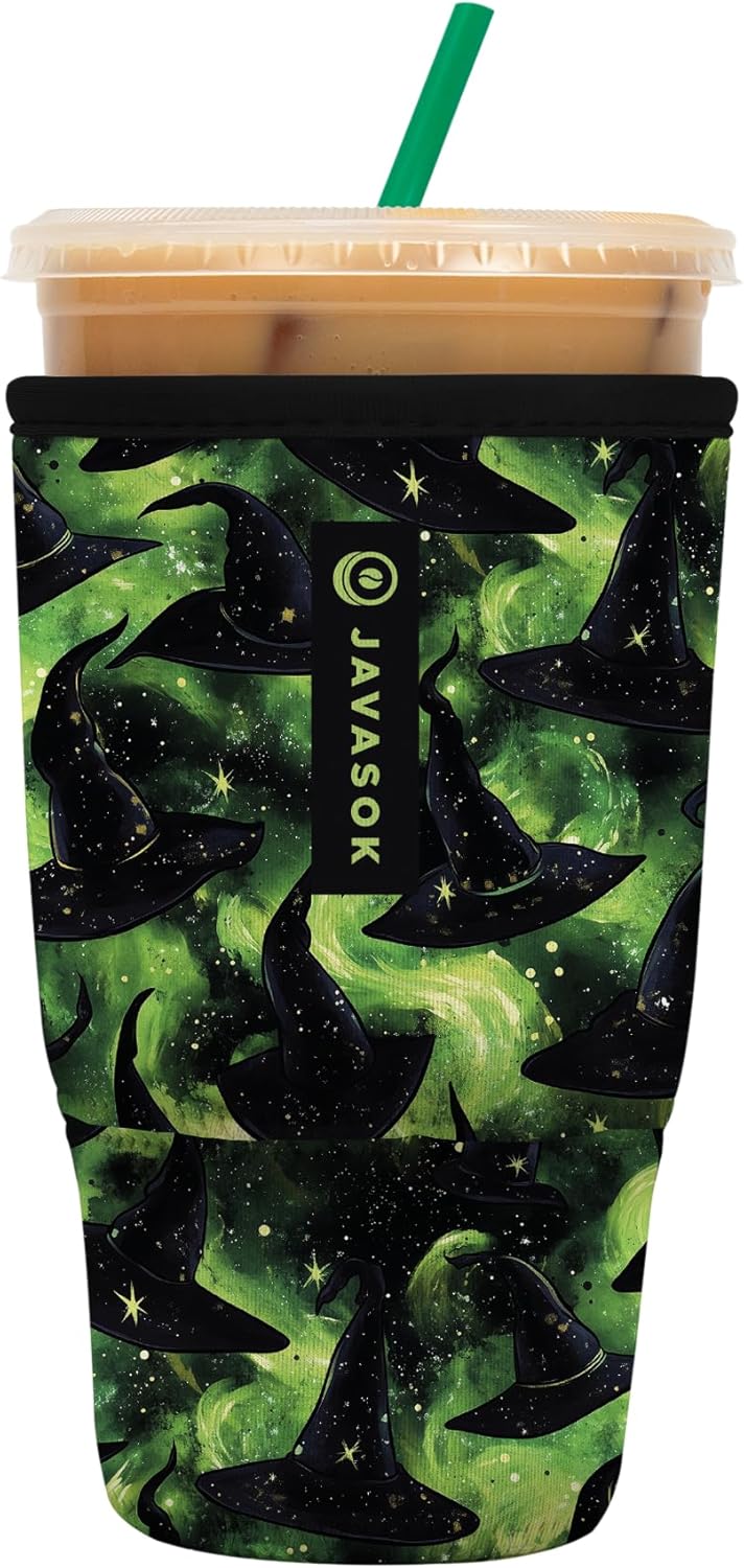 Sok It JavaSok Iced Coffee & Cold Soda Insulated Neoprene Cup Sleeve (Born to Fly, Large: 30-32oz)