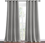 NICETOWN Silver Grey Room Darkening Curtain Panels 96" Long - Image 2