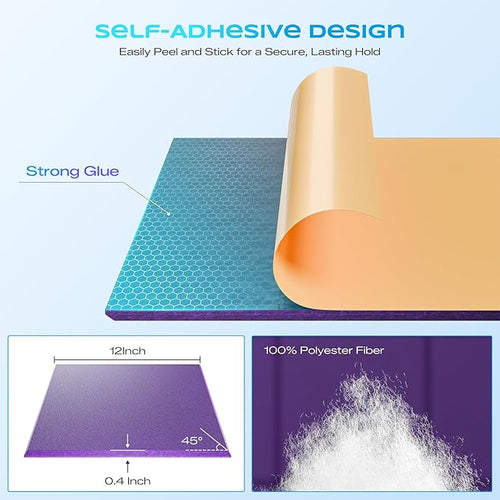 12 Pack Self-Adhesive Acoustic Panels, Soundproof Wall Panels - Image 2