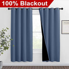 NICETOWN Full Shade Curtain Panels 72 inches Long, Pair of Energy Smart & Noise - Image 2