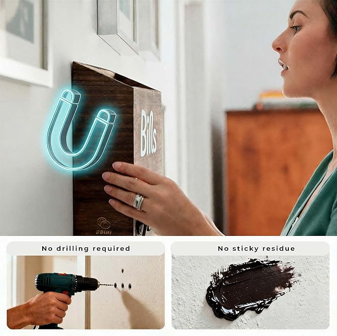 eBun Magnetic Bill Organizer for Wall - Image 6
