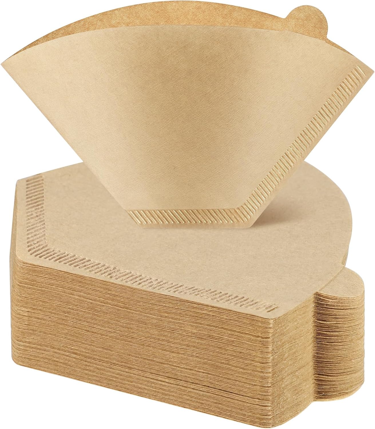 #4 Cone Coffee Filters 8-12 Cups, Disposable Natural Coffee Filters 4 Cone Paper Unbleached 4 Filters Paper Compatible with Ninja, Drip and Pour Over Coffee Maker, 120 Count