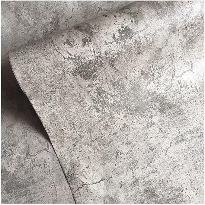 BAYYA Cement Grey Contact Paper Concrete Peel and Stick Wallpaper Industrial - Image 2