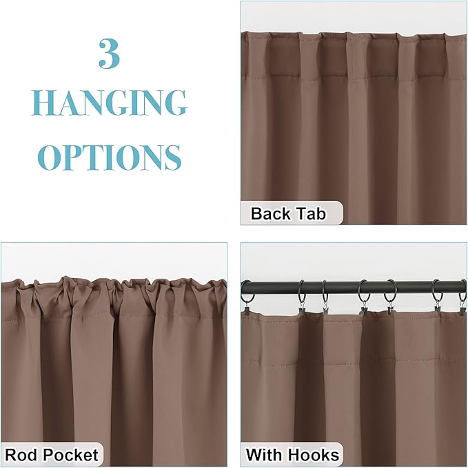 RYB HOME Farmhouse Curtains Blackout - Image 6