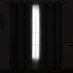 LEMOMO Grey Thermal Blackout Curtains/42 x 72 Inch/Set of 2 Panels Room - Image 3