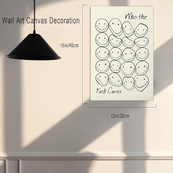 DIHSIEG Inspirational Canvas Wall Art funny bathroom wall art Print Poster - Image 2