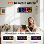 Pytha Sight 16 Inch Large Digital Wall Clock, Large LED Display Digital Wall - Image 7