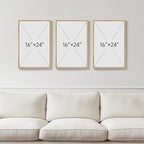 Framed Green and Beige Abstract Wall Art Set of 3, Modern Neutral Canvas Prints - Image 3
