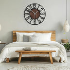 Maxstar Large Round Wall Clock for Living Room Decor Battery Operated Non - Image 7