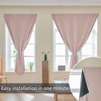 AJAZZ Self Adhesive Curtains 100% Blackout Shades Window Cover Sticky Curtain - Image 6