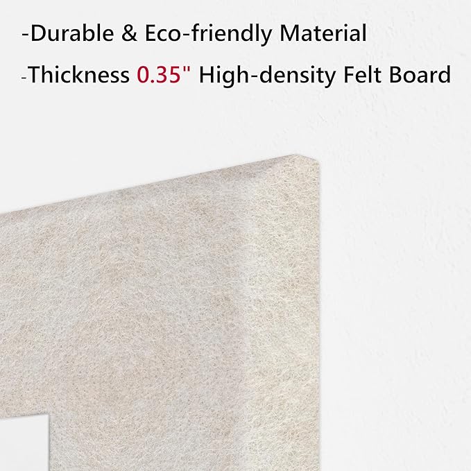 Neatsure Large Cork Board for Wall, 12 Panels Felt Tiles Tack Push Pin Board - Image 4