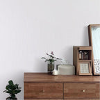 Grasscloth Peel and Stick Wallpaper White Gold Wallpaper15.7 x 118" Linen - Image 3